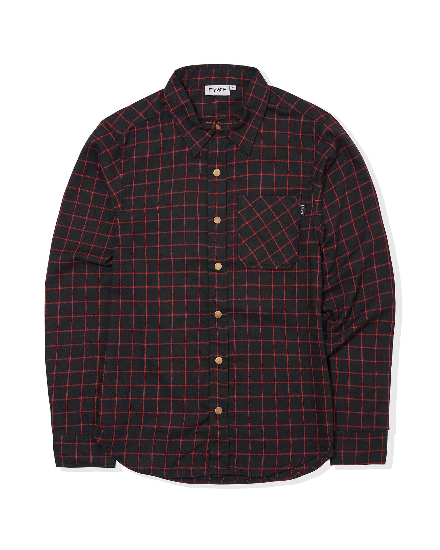 Black & Red Flannel Shirt