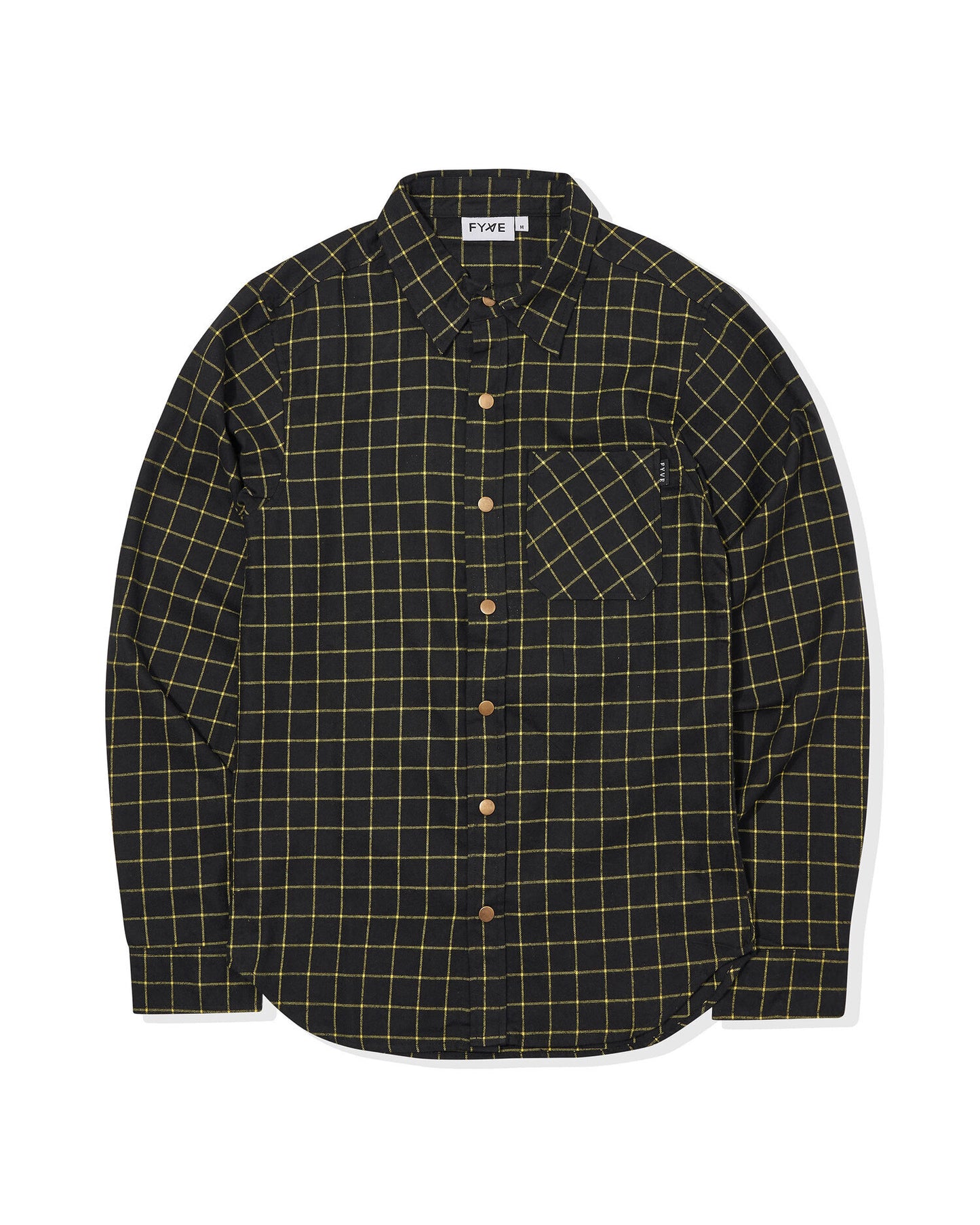 Black & Yellow Flannel Shirt