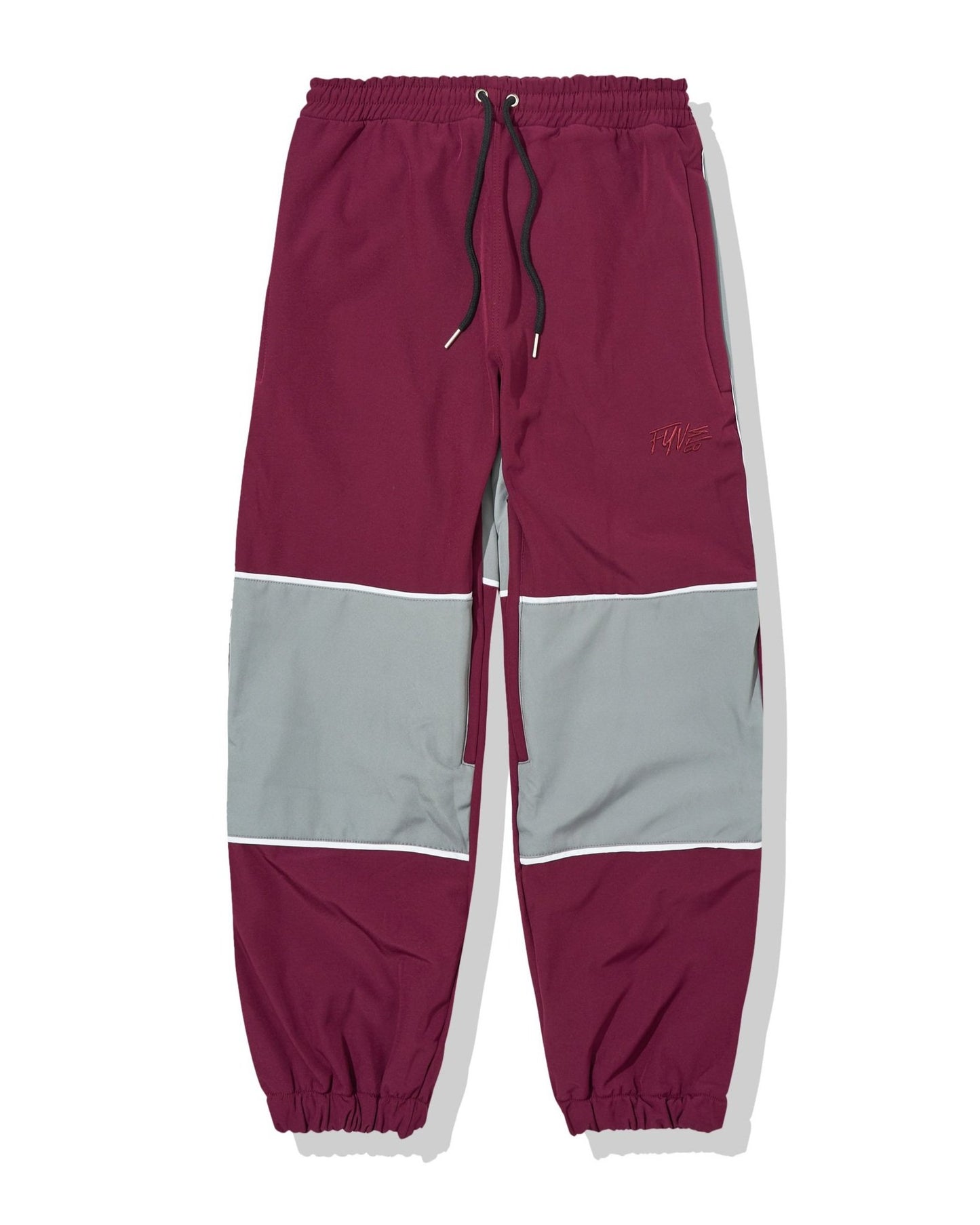 Maroon/Grey Extra Baggy Reflective + 2 inches