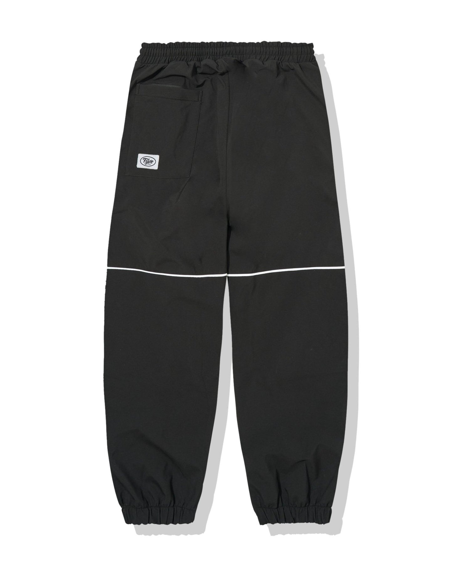 All Black Patch Knee Standard Baggy - Reflective