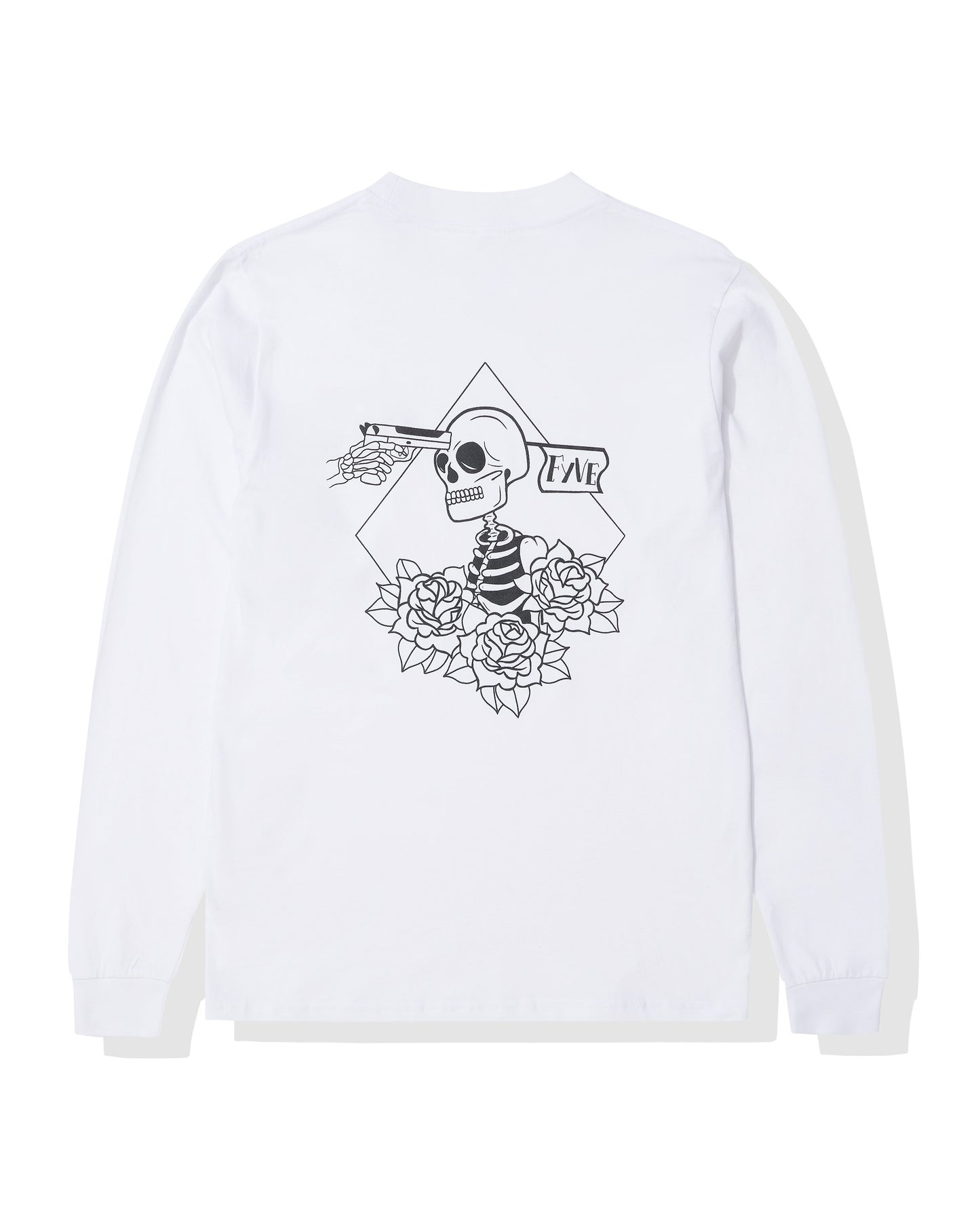 White Skelly Long Sleeve Tee