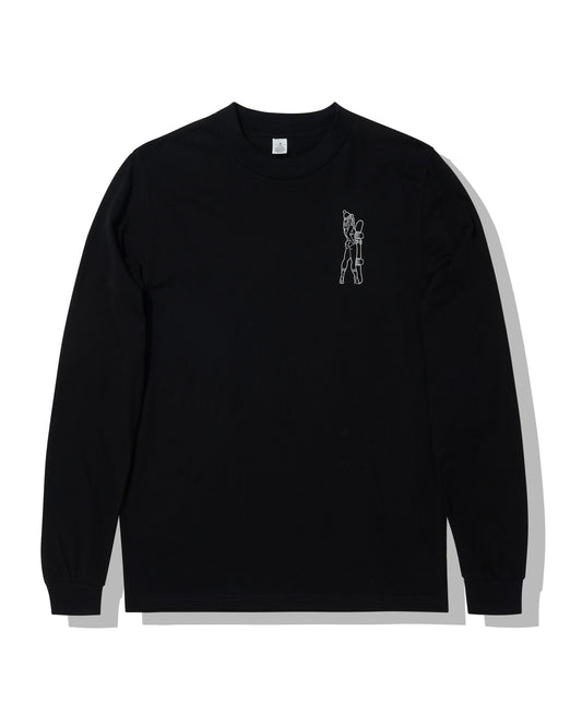 Black Ink Girl Long Sleeve Tee