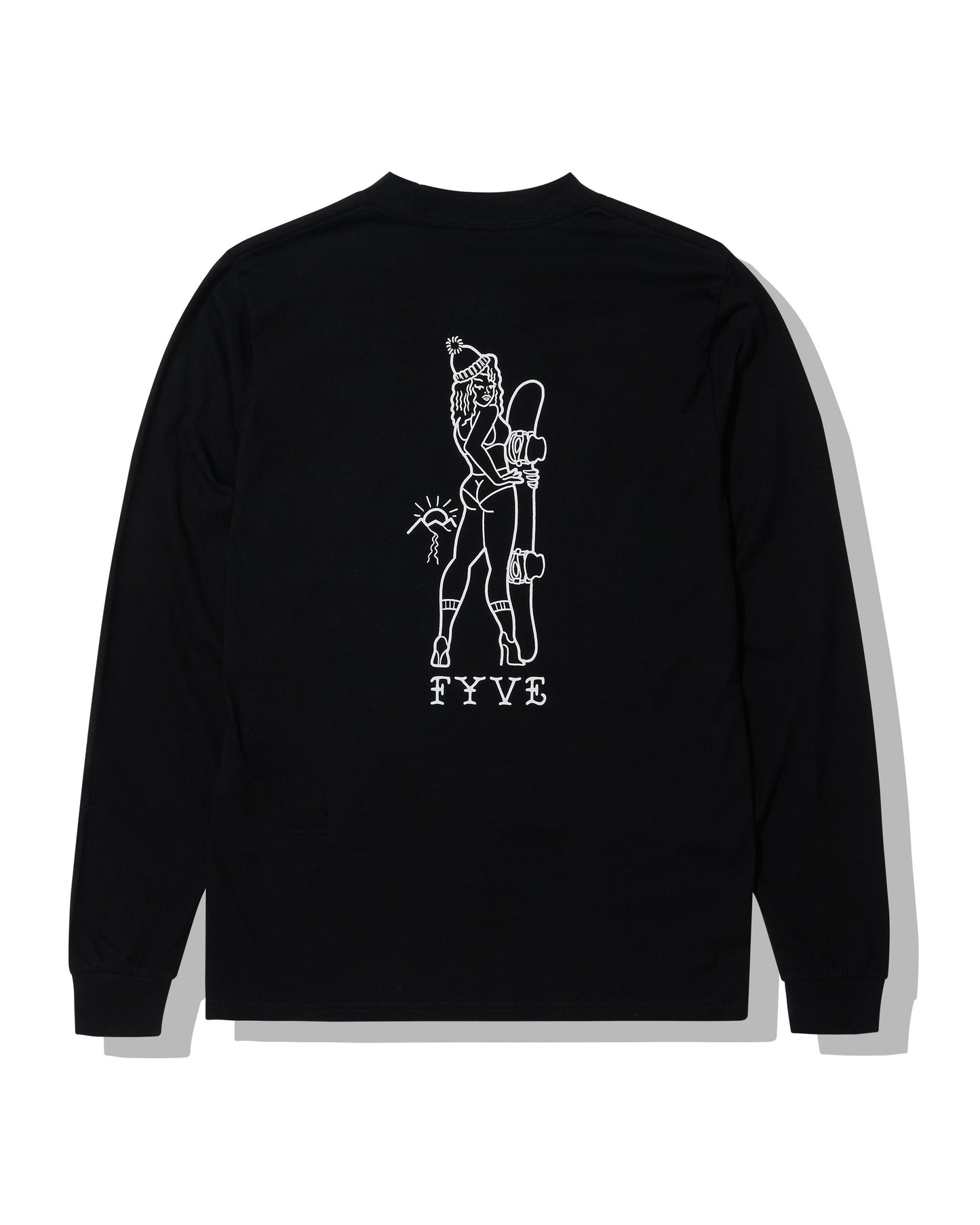 Black Ink Girl Long Sleeve Tee