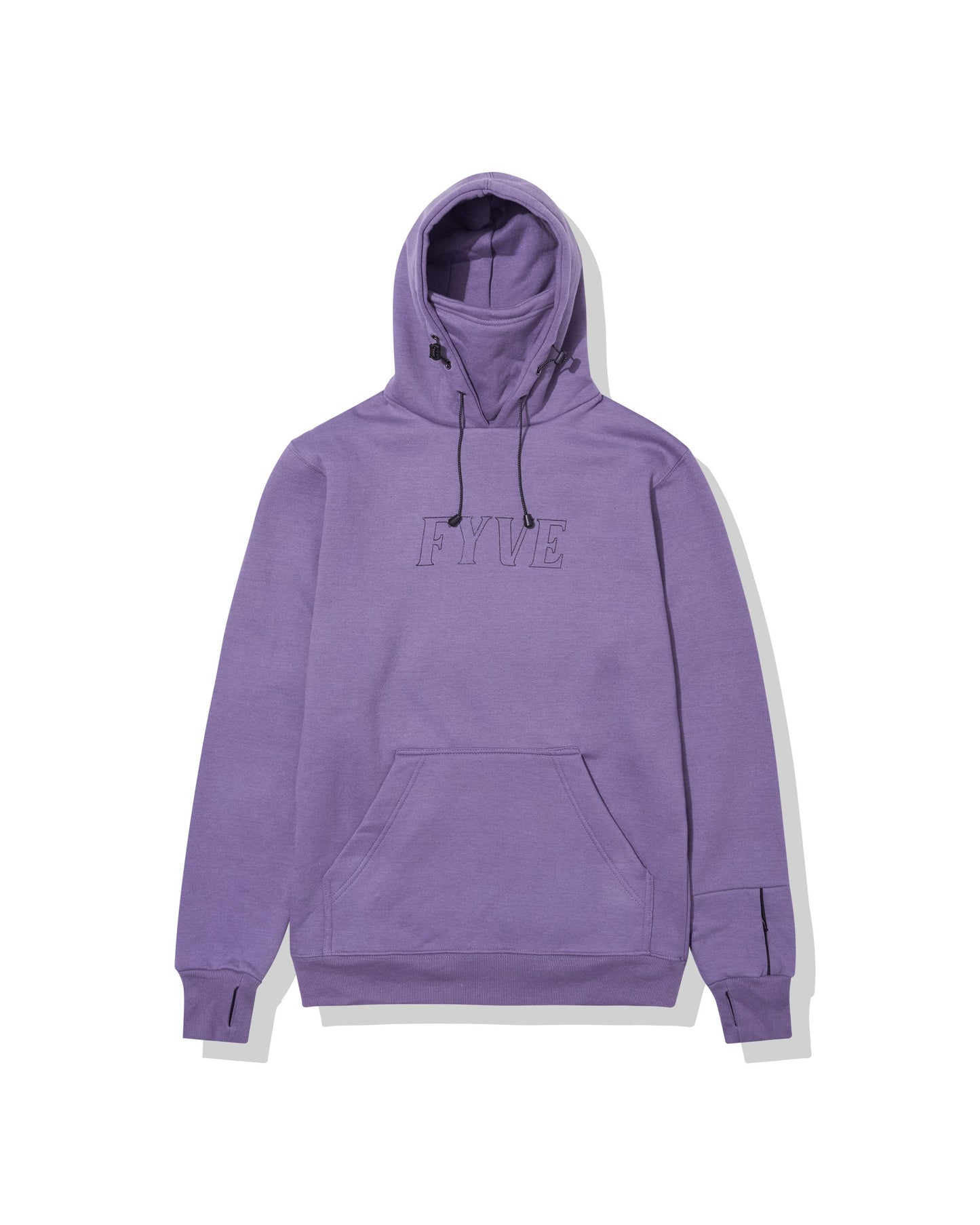 Purple Hoody Attached Facemask