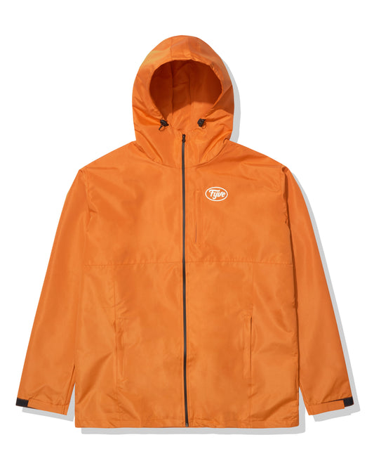 Orange Full Zip Spray Jacket