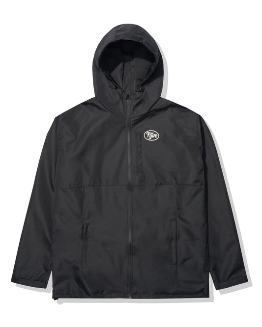 Black Full Zip Spray Jacket