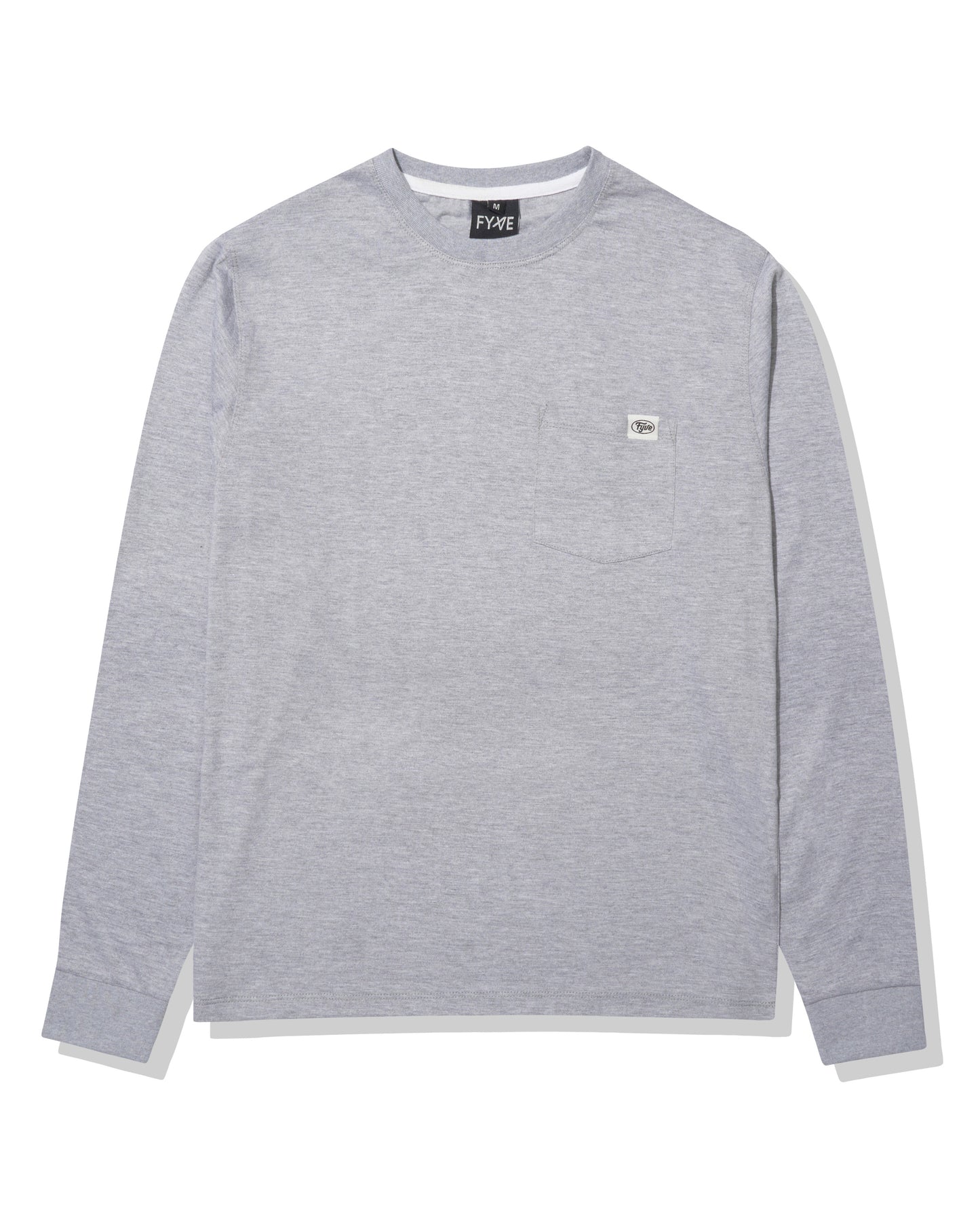 Classic Grey Pocket Long Sleeve Tee