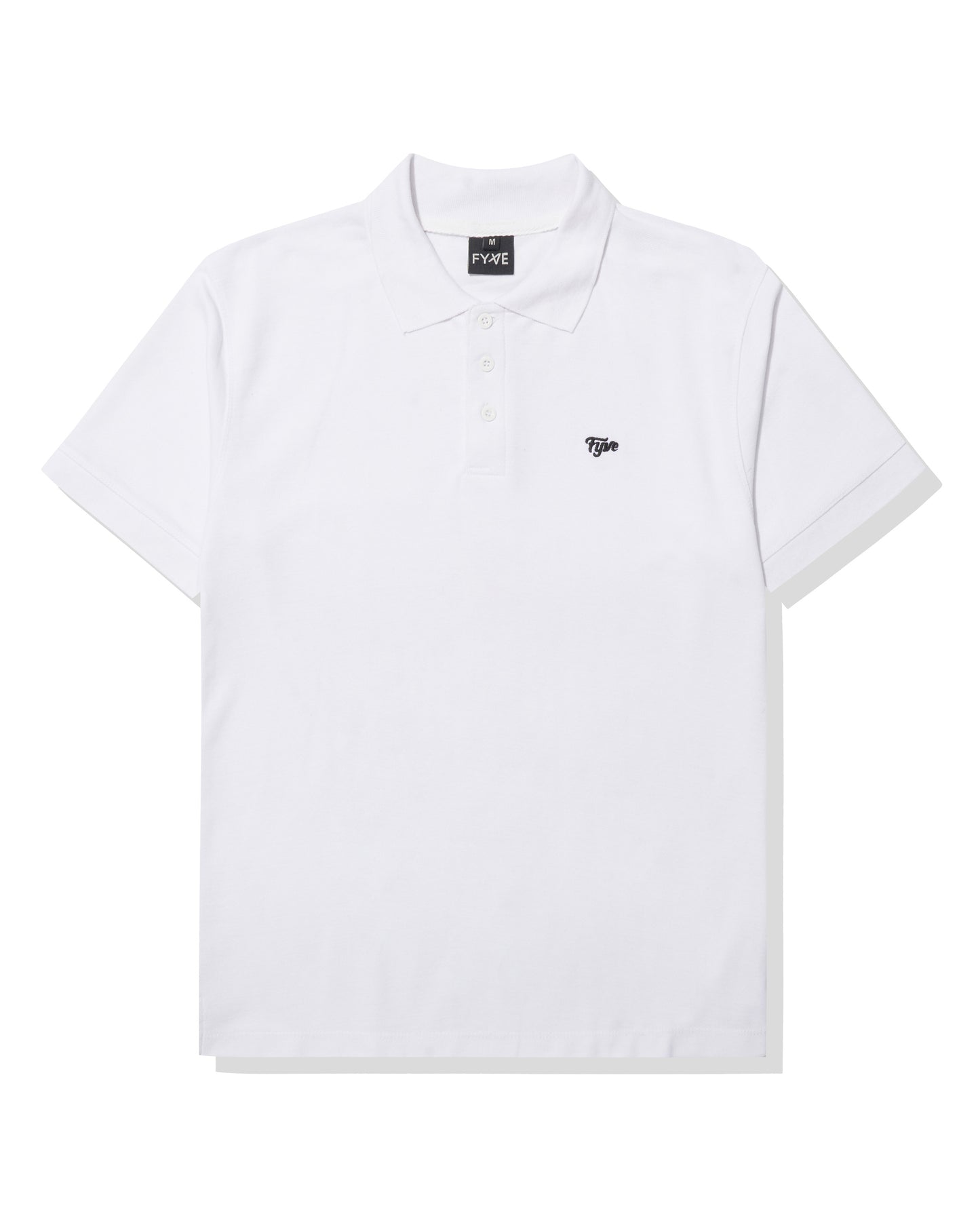 White Embroidered Polo Shirt