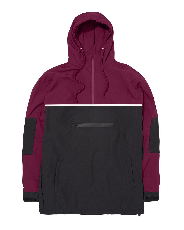 Maroon Panel Jacket